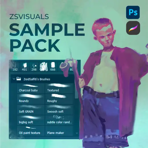Zeid Salfiti Brush Pack — Procreate brush
