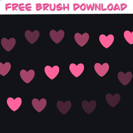 Procreate Heart Brush Download — Procreate brush