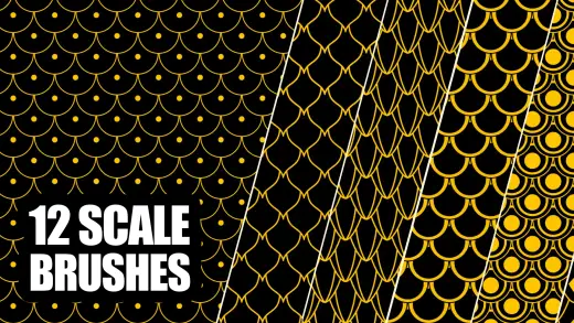 Scale Texture Brushes for Procreate — Procreate brush
