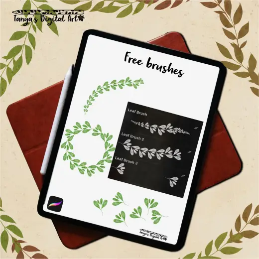Leaf brushes for Procreate – Free — Procreate brush