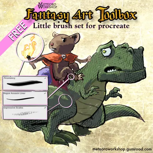 Fantasy Art Toolbox: Free Little Brush set — Procreate brush