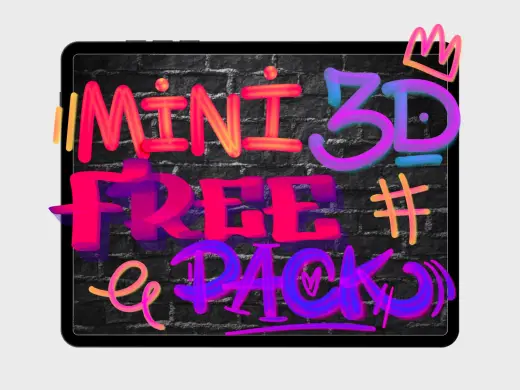 3D MINI FREE BRUSHSET FOR PROCREATE — Procreate brush