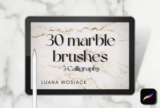 Free Glamorous Marble Texture Brushes for Procreate — Procreate brush