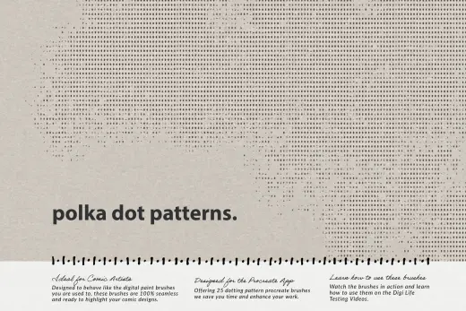 Polka Dot Pattern Procreate Brushes — Procreate brush