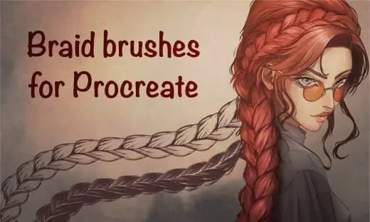 Free Braid Brushes for Procreate — Procreate brush