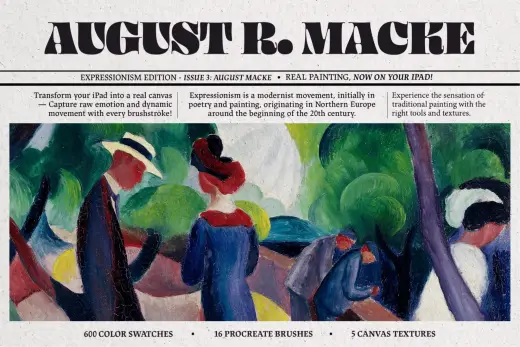 August Macke Procreate Kit — Procreate brush