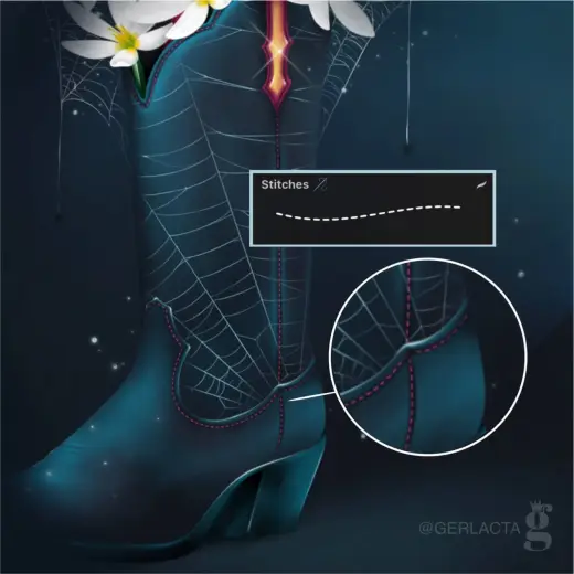 Stitches brush for Procreate — Procreate brush