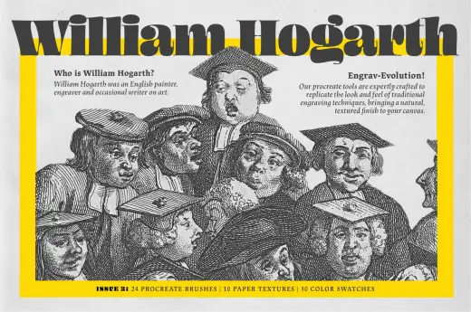 William Hogarth Procreate Kit — Procreate brush