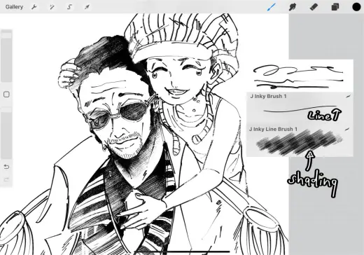 [Procreate] J Inky Brush set — Procreate brush