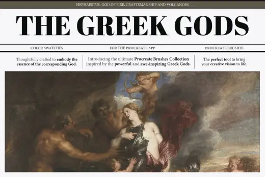 Hephaestus Procreate Kit | The Greek Gods Collection — Procreate brush