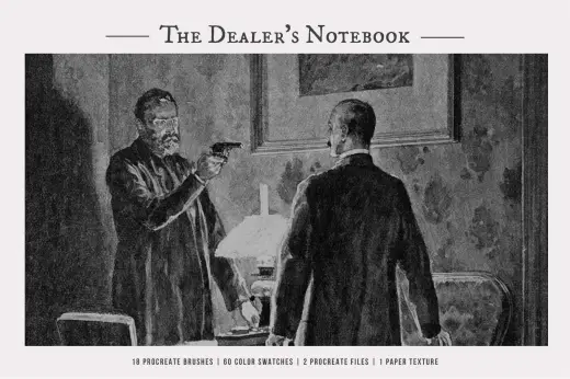 The Dealer’s Notebook Procreate Brushes — Procreate brush