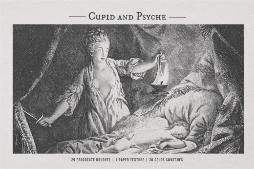 Cupid and Psyche Procreate Brush — Procreate brush