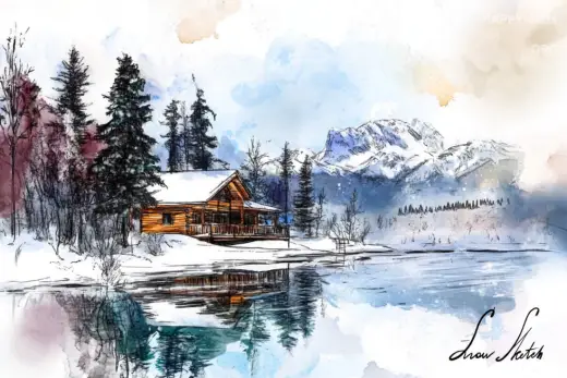 Snow sketch — Procreate brush