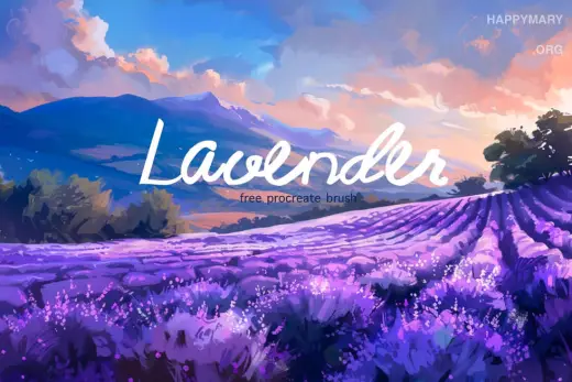 Lavender Brush — Procreate brush