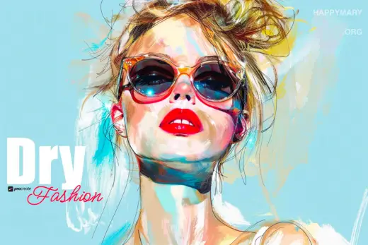 Dry fashion — Procreate brush