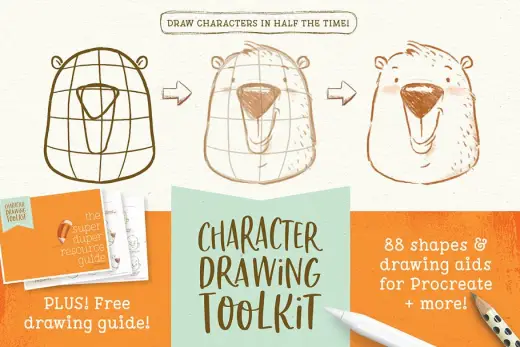 [Paid] Procreate Character Drawing Toolkit — Procreate brush