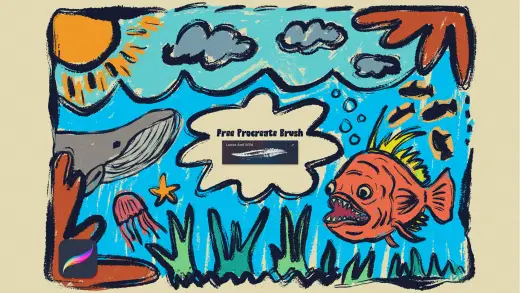 Free Loose And Wild Procreate Brush — Procreate brush