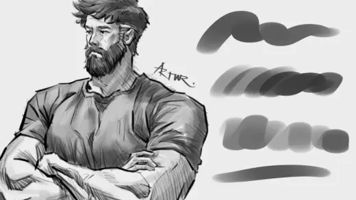 Simple Oval Brush – Free Procreate Brush — Procreate brush