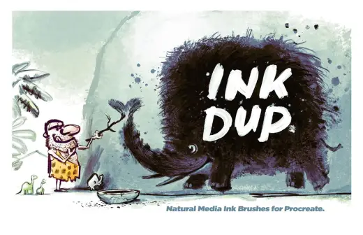 INKDUP: Natural Ink Brushes for Procreate — Procreate brush