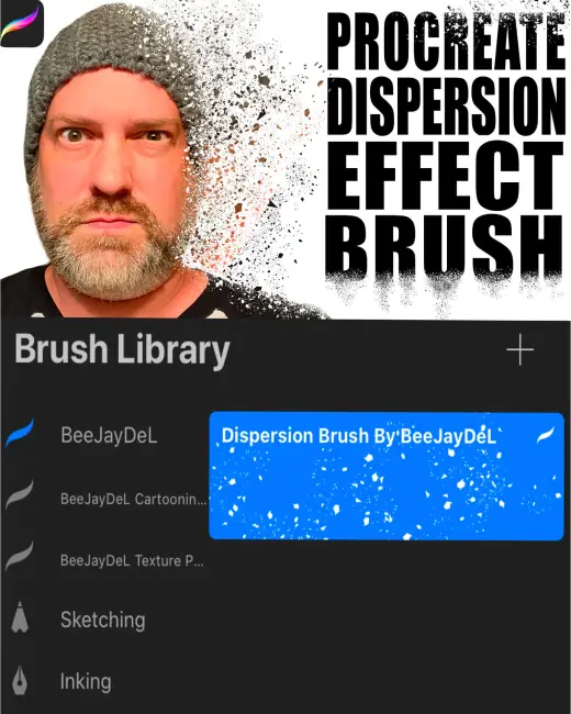 Dispersion Brush For Procreate by BeeJayDeL — Procreate brush