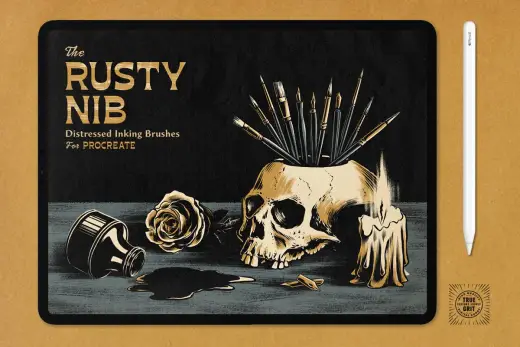 [Paid] Rusty Nib Inkers for Procreate — Procreate brush