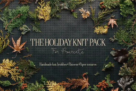 [Paid] The Holiday Knit Pack for Procreate — Procreate brush