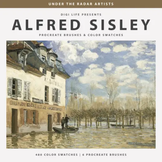 Alfred Sisley Procreate Brushes & Color Swatches — Procreate brush