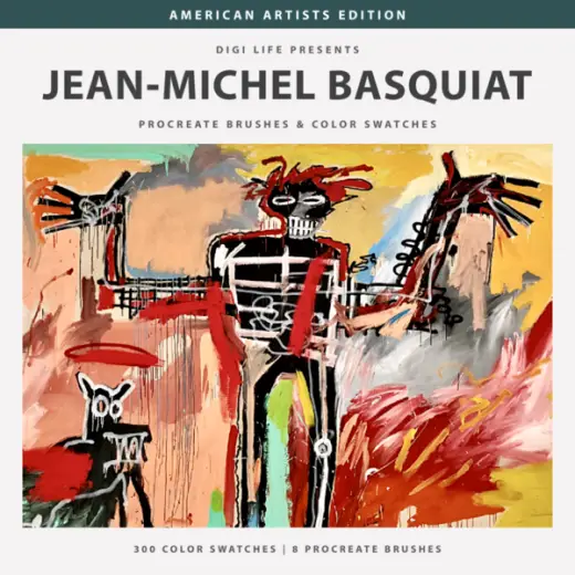 Basquiat Procreate Brushes & Color Swatches — Procreate brush