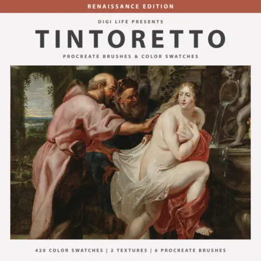 Tintoretto Procreate Brushes & Color Swatches — Procreate brush