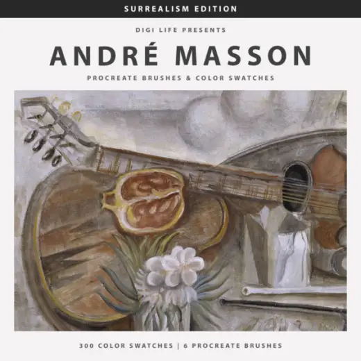 Andre Masson Procreate Brushes & Color Swatches — Procreate brush