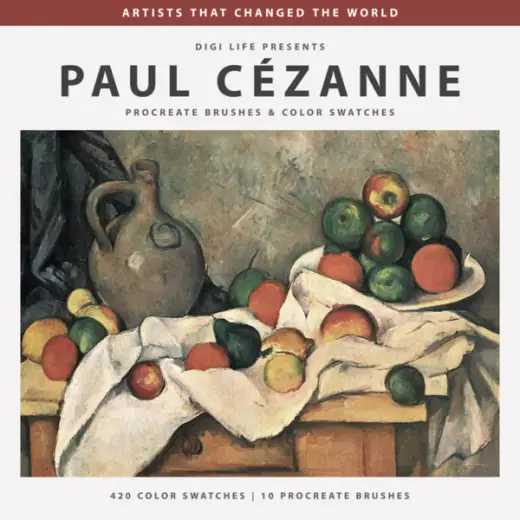 Cezanne Procreate Brushes & Color Swatches — Procreate brush