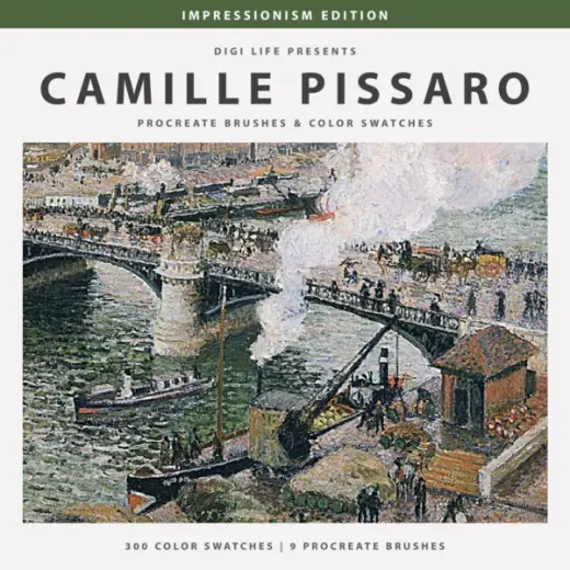 Camille Pissarro Procreate Brushes & Color Swatches — Procreate brush