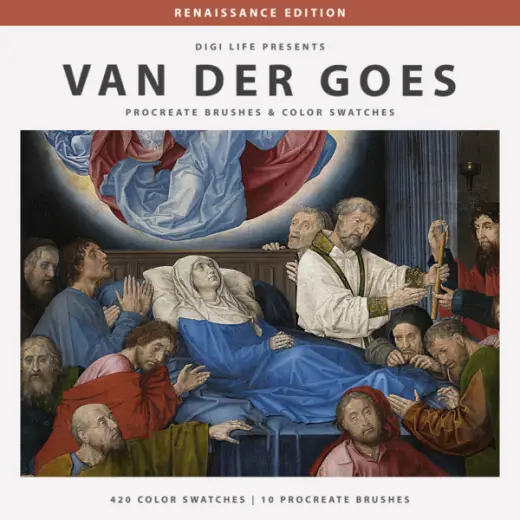 Hugo Van Der Goes Procreate Brushes & Color Swatches — Procreate brush