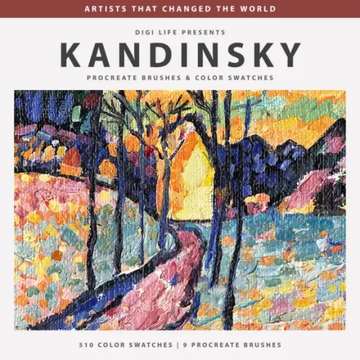 Wassily Kandinsky Procreate Brushes & Color Swatches — Procreate brush