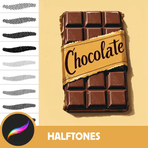 200+ Advanced Halftone Brushes for Retro Art and Comics - Procreate Tool — Procreate brush
