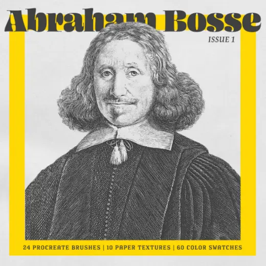 Abraham Bosse Procreate Kit (Procreate Brushes, Color Palettes & Paper Textures) — Procreate brush