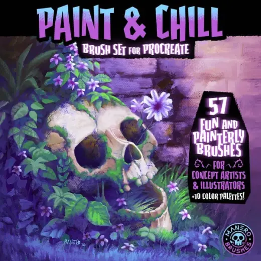 Paint & Chill Brush Set for Procreate — Procreate brush