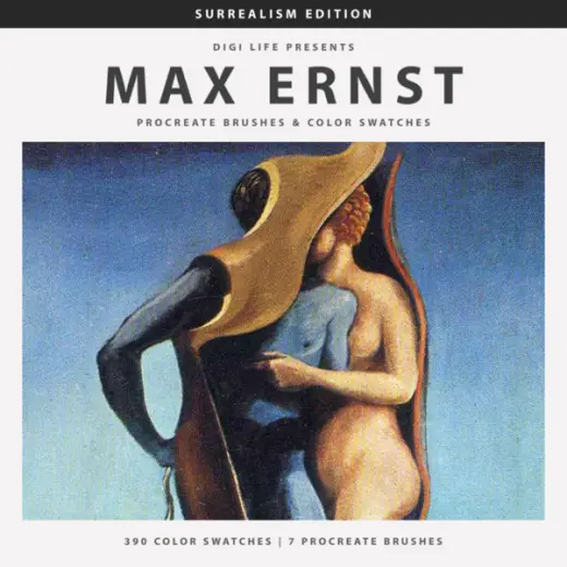 Max Ernst Procreate Brushes & Color Swatches — Procreate brush