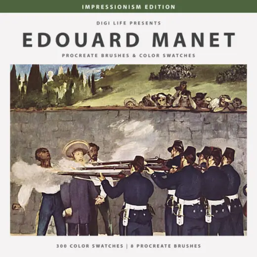 Edouard Manet Procreate Brushes & Color Swatches — Procreate brush