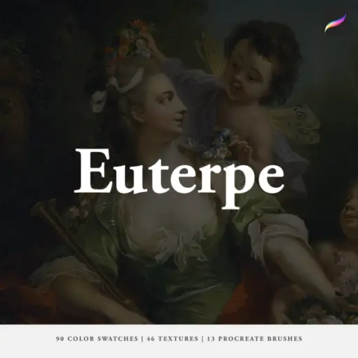 Euterpe's Procreate Brushes, Color Swatches, Paper & Canvas Textures — Procreate brush