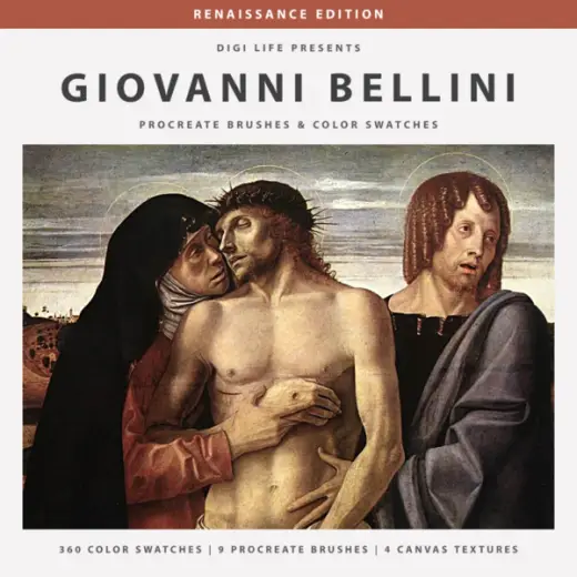 Giovanni Bellini Procreate Brushes, Color Swatches and Canvas Textures — Procreate brush