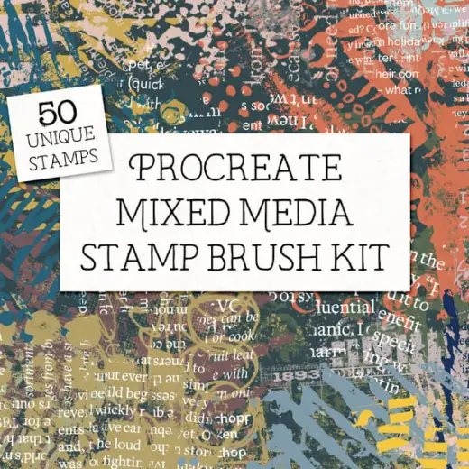 Procreate Mixed Media Stamp Brushes — Procreate brush