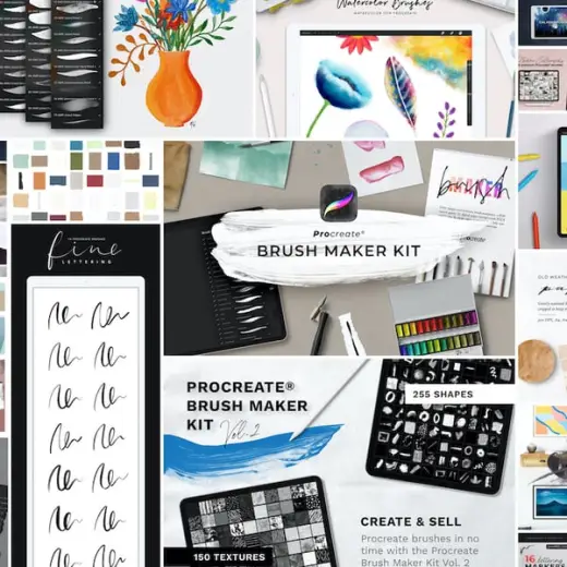 Big Procreate Brushes Bundle – 25+ Products — Procreate brush