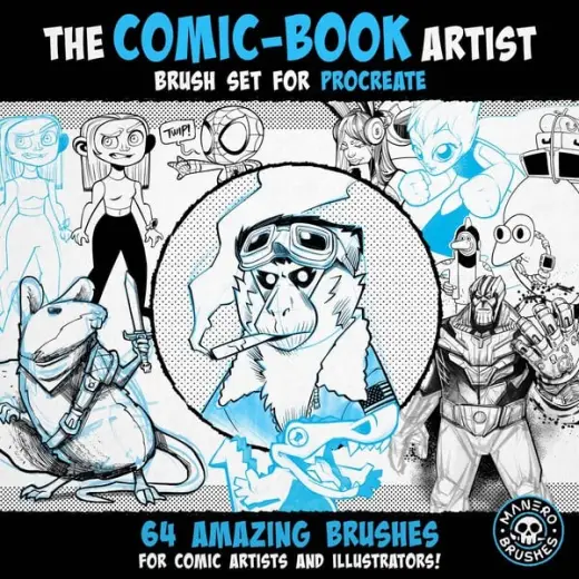 The Comic-Book Artist Brush Set for Procreate — Procreate brush