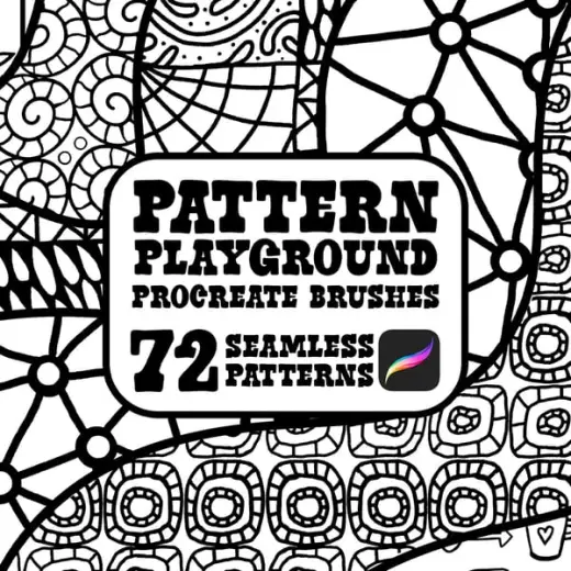 Pattern Playground - 72 Procreate Pattern Brushes — Procreate brush