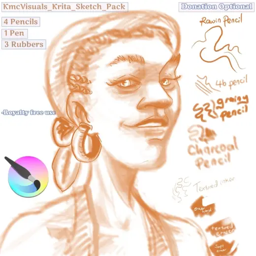 Sketch Brush Pack (Krita) — Krita brush