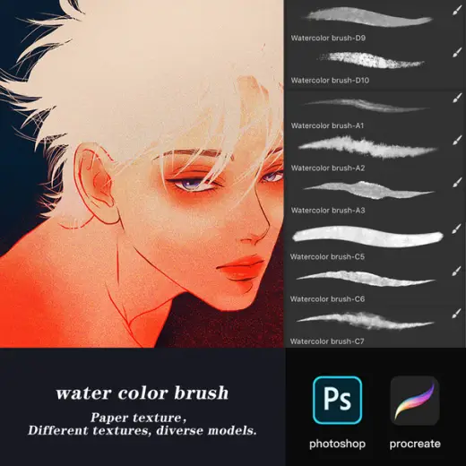 Fine grained- Brushset - procreate — Procreate & Photoshop brush