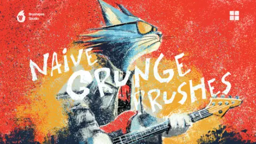 Naive Grunge Multi-App Brushes — Photoshop brush