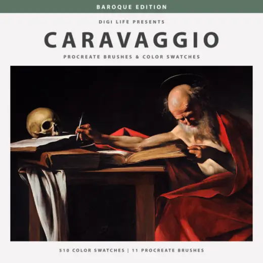 Caravaggio Procreate Brushes & Color Swatches — Procreate brush