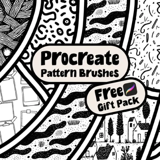 Free Procreate Pattern Brushes Gift Pack — Procreate brush